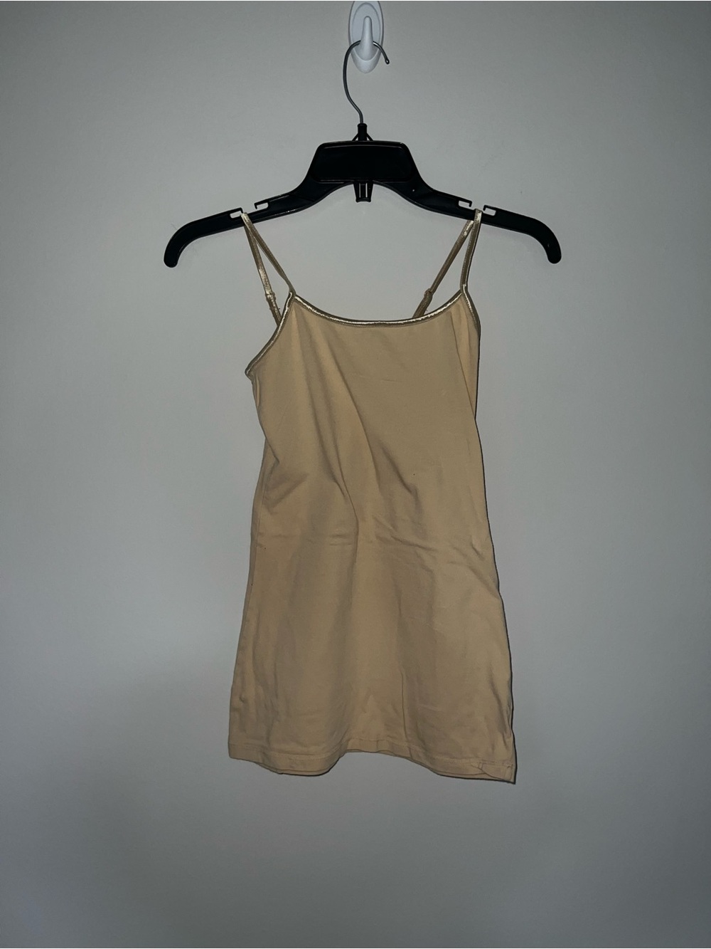 Women's Cream Spaghetti Strap Camisole Top Light Beige Zenana Outfitters Small